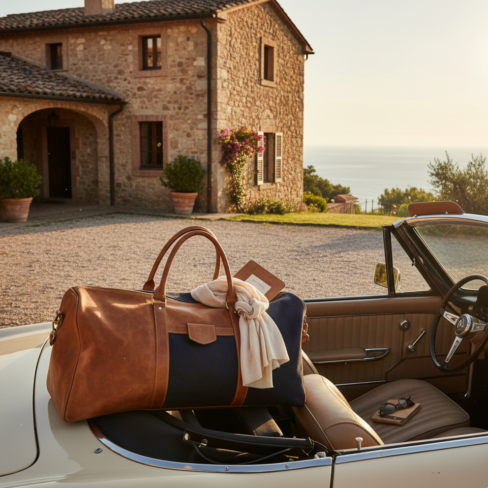 Sac de voyage en cuir femme haut de gamme, élégance et durabilité