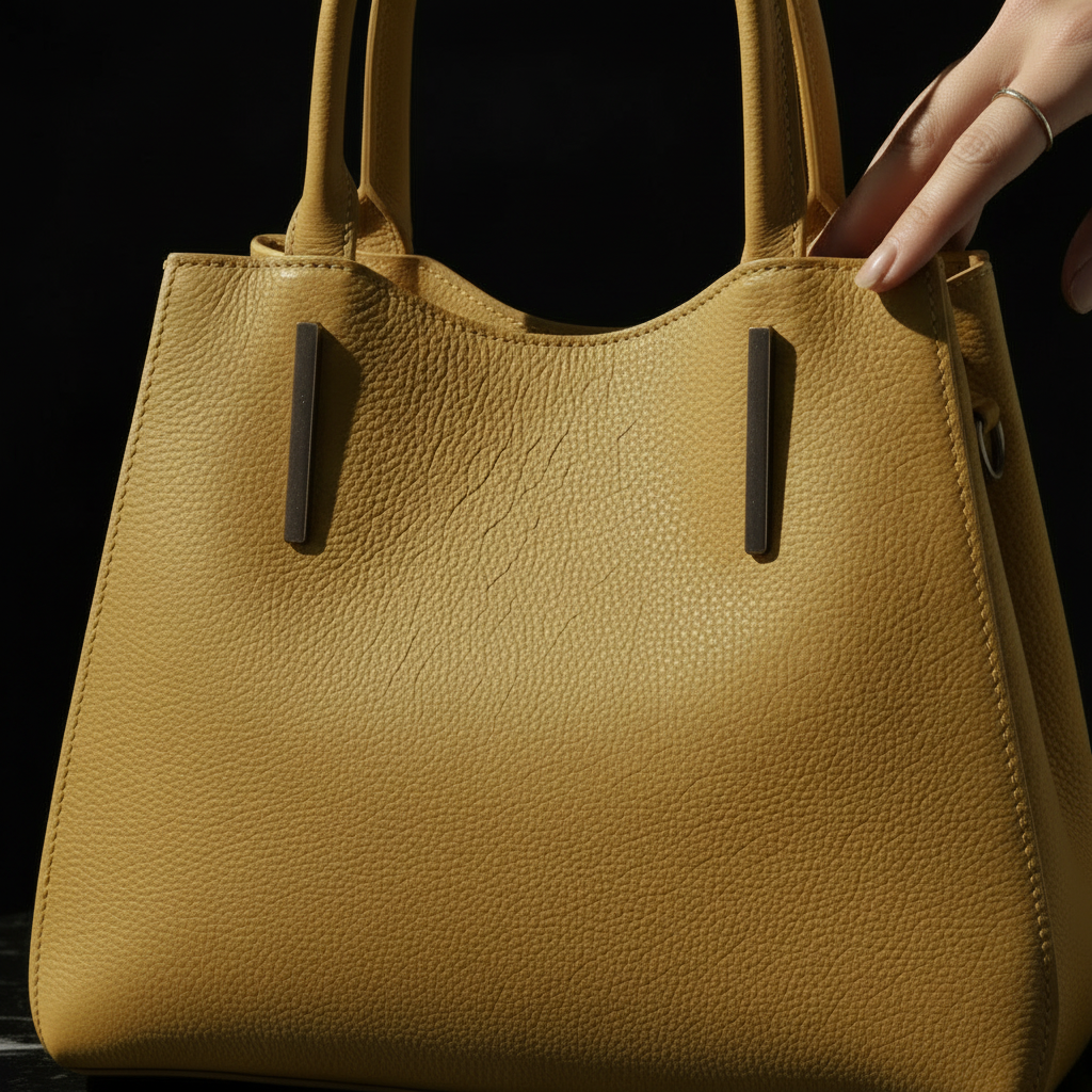 Milano Élégance | Sac main cuir pleine fleur moutarde femme, Made in Italy