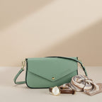 Borzatta Mini – chaîne dorée amovible – mini sac soirée cuir pleine fleur – port clutch ou bandoulière – Lunéa